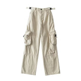 Women Sweatpants Retro Overalls Loose Casual Pants Trousers