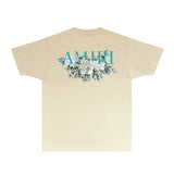 Amiri T Shirts Fashion Brand T Shirt Short Sleeve T-shirt Blouse