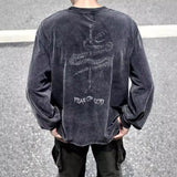 Men T-shirts Fear of God vintage washing water do old long sleeves