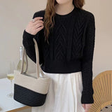 Women Knitwear Autumn Winter Sweater Short Sweater