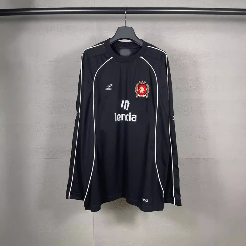 Mens T-shirts Balen Paris Loose Football Jersey Embroidered Logo