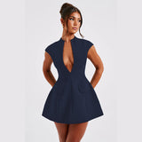 Women Dresses Spring Slim-Fitting Short Skirt Sexy Dress (Csm202403)