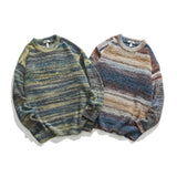 Unisex Sweater Winter Mixed Color Loose Sweater