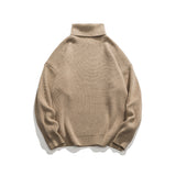 Unisex Sweater Winter Turtleneck Simple Sweater