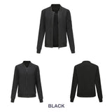 Women's Trench Coat Spring and Autumn Thin Flight Jacket Women's Casual Long Sleeve Coat Women's Loose Lapel Baseball Uniform