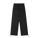 Men Sweatpants Multi-Pocket Workwear Wide Leg Pants Casual Pants