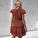 Women Dress Skirt Red Slip Dress