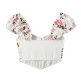 Women Party Tops Autumn Sexy Backless Embroidered Top Vest