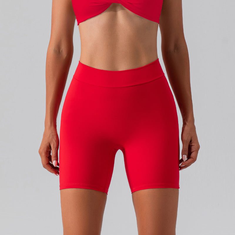 Women Yoga Sports Shorts Stretch Tight Workout Shorts