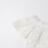 Women Dresses Summer Hollow out Skirt Dress (Qymy0409)