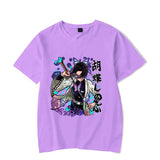 2024New Funny Kochou Shinobu Print T-shirt Summer Anime Patt