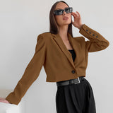 Women Trench Coat Short Autumn and Winter Blazer