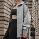 Women Trench Coat Knitted Hooded Baseball Uniform Women's Coat