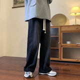 Men Jeans Vintage Second-Hand Black Color Jeans
