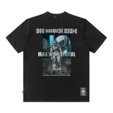Men T Shirt Hip Hop Oversize Half Sleeve T-shirt Men and Women