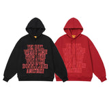 Men Hoodie Vintage Men's Letter Foam Printed Hoodie