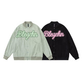 Unisex Jacket Autumn Simplicity Loose Baseball Uniform