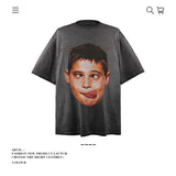 American vintage street T-shirt pure cotton retro men's and women's summer loose