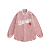Unisex Jacket Vintage Baseball Jacket Men's and Women's Loose Corduroy Coat