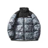 Unisex Winter Cotton Coat Camouflage down Jacket Retro Warm down Jacket