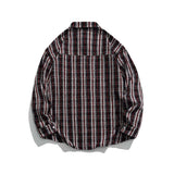Unisex Jacket Fall Retro Plaid Shirt
