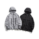 Unisex Jacket Autumn Coat Shell Jacket Hooded Hooded Jacket