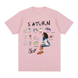 SZA Saturn T-shirts Men Women Fashion Hip Hop Harajuku T-shirt