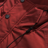 Unisex Winter Cotton Coat Three-Dimensional Multi-Pocket Hooded down Jacket Retro Workwear down Jacket
