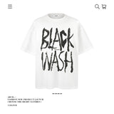 American vintage street T-shirt pure cotton retro men's and women's summer loose