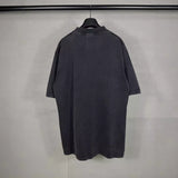 Mens T-shirts Balen Paris Night Print Washed Old Tee