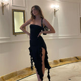 Women Jumpsuit Sexy Sheath Backless Slim Fit Dress