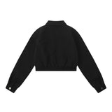 Women Jacket Short Stitching Jacket Loose Casual Motorcycle Clothing Coat