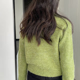 Women Cardigan Sweater Cardigan Coat Wool Button Coat Spring Y950
