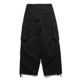 Men Sweatpants Cargo Wide Leg Trousers Men's Loose Casual Pleated Knee Multi-Pocket Sports Drawstring Ankle Banded Pants