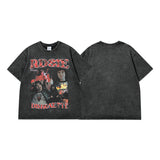 Men T Shirt Hip Hop Rap Portrait Hip Hop Short Sleeve T-shirt