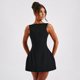 Women Dresses Spring Sexy Slim Fit Skirt Backless Underwaist Dress (Csm202403)
