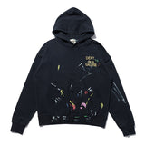 Gallery Dept Hoodie Paint-Splashing Style Graffiti Painted Sweater