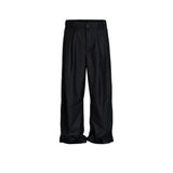 MIJKO Men Vintage Pants MIJKO Splicing Design Trousers Straight Stretch Casual Trousers