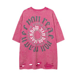 Men T Shirt Vintage Cross Washed and Worn Short Sleeve T-shirt