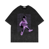 Washed old T-shirt anime chainsaw man