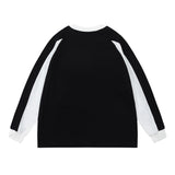 Unisex Hoodie Fall Locomotive Style Patchwork Sweater