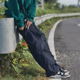 Men Sweatpants Workwear Casual Pants Men's Sports Pocket Loose-Fitting Wide-Leg Trousers