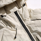 Unisex Winter Cotton Coat Winter Hooded Cotton-Padded Clothes Vintage Printed Loose and Warm Cotton-Padded Clothes