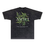 Amiri T-shirt Washed and Worn Retro Short Sleeve T-shirt