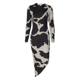 Women Dresses Spring Slim-Fitting Hooded Long Sleeve Dress