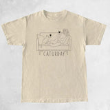 Women Funny Cat Lover T Shirt Cute Cartoon Cat Graphic Tees