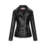 Red Leather Jacket Zipper PU Leather Jacket