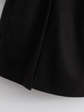 Women Woolen Coat Hepburn Woolen Coat Winter Mid-Length Overcoat