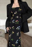 Women Dresses Summer Sexy Hip Skirt Floral Strap Dress