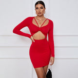 Women Dress Spring/Summer Party Tight Skirt Hollow Y2g Dress